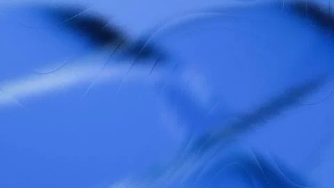 Abstract flowing waves of gradient blue with delicate light lines creating .. Illustrazione stock