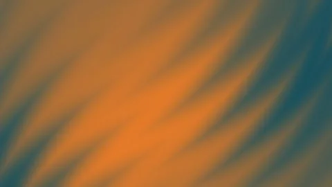 Abstract flowing waves of orange and teal gradient background motion Stock Footage 345974919