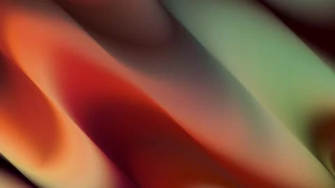 Abstract flowing waves of orange and green gradients in motion Видео 346224880