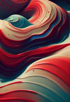 Abstract flowing waves pattern Illustrazione stock