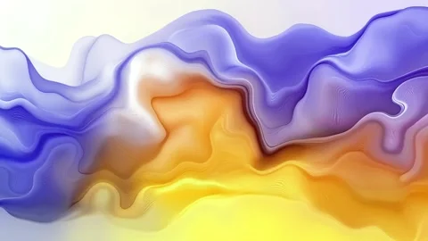 Abstract flowing waves smooth layered shapes and soft light suitable animat.. 库存影片 336873355