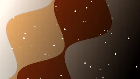Abstract flowing waves with sparkling particles in warm brown tones. Stock Footage 326221604