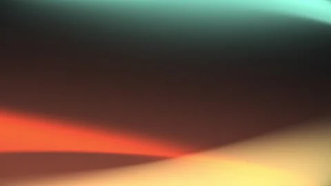 Abstract Flowing Waves of Vibrant Colors in Shades of Teal, Orange, and Red.. Stock Footage 302243023