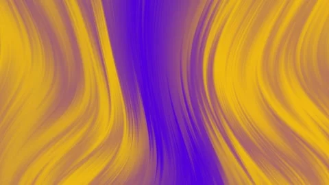 Abstract flowing waves of vibrant purple and golden yellow colors creating a dyn Stock Footage 319826713