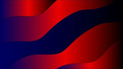 Abstract flowing waves of vibrant red and deep blue creating a dynamic and moder Stock Illustration