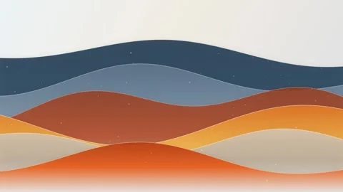 Abstract flowing waves of warm earthy tones and cool blues create a gentle .. Stock Footage 345276434