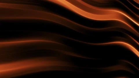 Abstract Flowing Waves of Warm Orange and Brown Gradient Texture Close Up Stock Footage 339195380