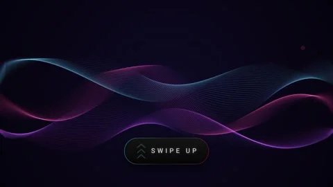 Abstract Flowing Wavy Lines Animation with Vibrant Gradient and Animated Sw.. Stock Footage 347302808