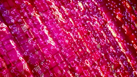 Abstract flows of pins, snaps and badges Stock Footage 100870062
