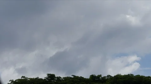 Abstract fluffy, puffy cloudscape in air time lapse. High sunny cumulus. Stock-Footage 113619299