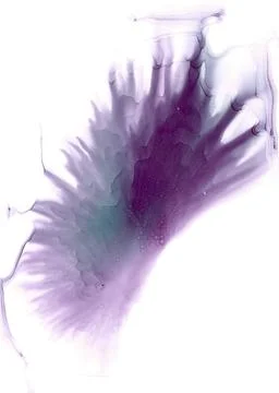 Abstract fluffy rounded violet spot with translucent light rays Stock Illustration