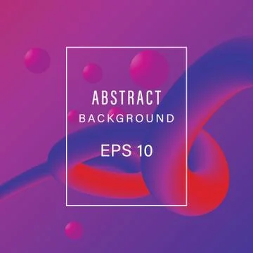 Abstract fluid 3 Dimension modern design with gradient color Stock Illustration
