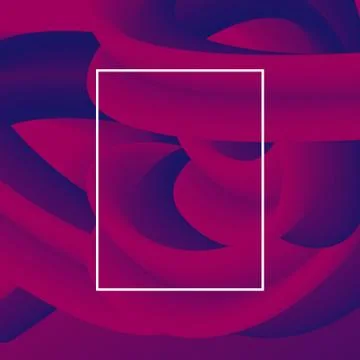 Abstract fluid 3 Dimension modern design with gradient color Stock Illustration