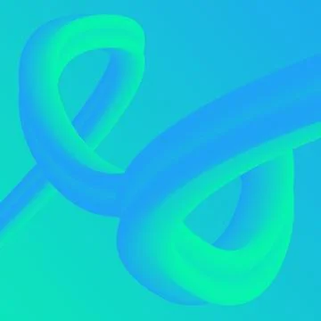 Abstract fluid 3 Dimension modern design with gradient color Stock Illustration