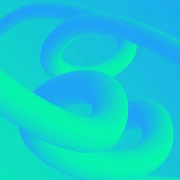 Abstract fluid 3 Dimension modern design with gradient color Stock Illustration
