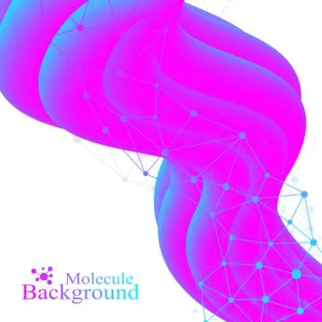 Abstract fluid 3d shapes vector trendy liquid colors backgrounds set. Colored Stock Illustration