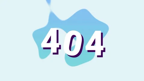 Abstract Fluid 404 Error Stock Footage 335667646
