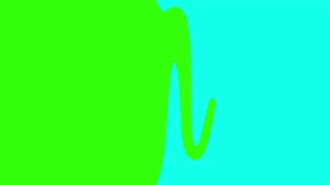 Abstract fluid animation on green screen background. Seamless hand drawn li.. Stock Footage 311932532