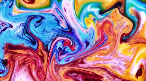 Abstract fluid animation with marble pattern Stock Footage 341744466
