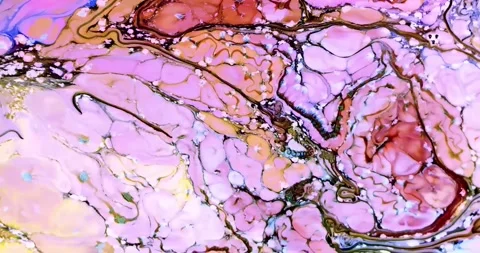 Abstract fluid animation with marble pattern Video stock 341745207