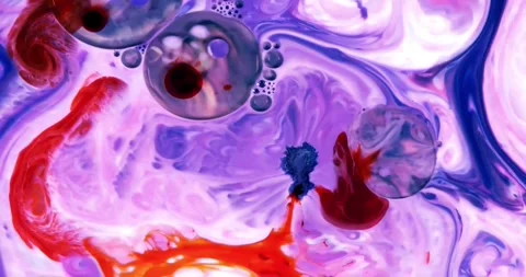 Abstract fluid animation with marble pattern Video stock 341745320