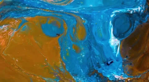 Abstract fluid animation with marble pattern Stock Footage 341745621