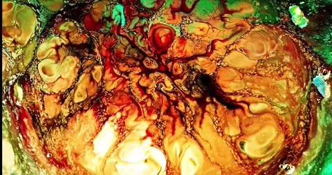 Abstract fluid animation with marble pattern Stock Footage 341747891