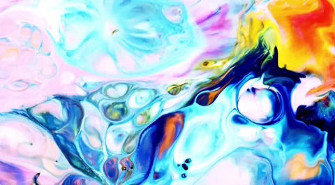 Abstract fluid animation with marble pattern Stock Footage 341747924