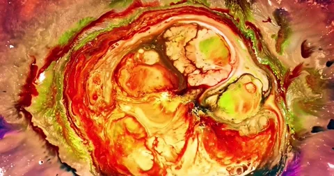 Abstract fluid animation with marble pattern Stock Footage 341749742