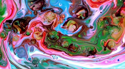 Abstract fluid animation with marble pattern 動画素材 341749765