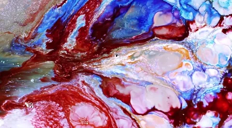 Abstract fluid animation with marble pattern 動画素材 341754634