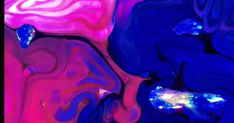 Abstract fluid animation with marble pattern Stock Footage 341922529