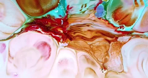 Abstract fluid animation with marble pattern Stock Footage 341922641
