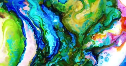 Abstract fluid animation with marble pattern Stock Footage 341922679