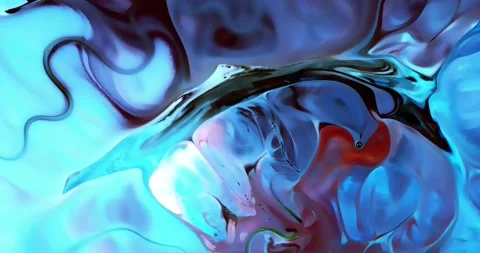 Abstract fluid animation with marble pattern Stock Footage 341922691