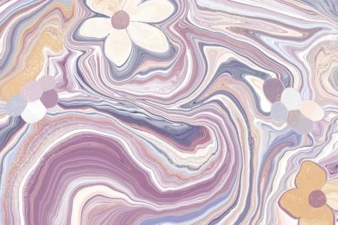 Abstract fluid art background. Digital art Stock Illustration