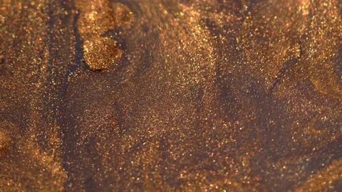 Abstract fluid art background metallic copper and brown colors gradient. Liquid Stock Footage 258873794