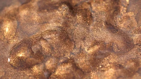 Abstract fluid art background metallic copper and brown colors gradient. Liquid Stock Footage 287172429
