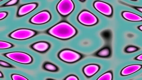 Abstract fluid art background pattern: vibrant pink and blue waves Stock Footage 342203809