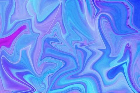 Abstract fluid art background with swirling blue, purple, and magenta liquid イラスト素材