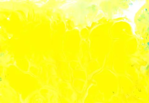 Abstract fluid art background. Yellow and white colors mix together. Beautifu Stock Illustration