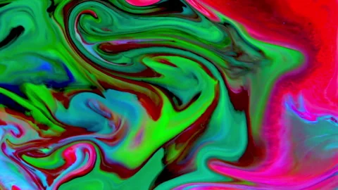Abstract Fluid Art Cosmic Chaotic Swirls Textured Background 6 Stock Footage 287250468