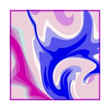Abstract fluid art creating dynamic color swirls Stock Illustration