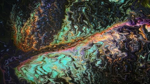 Abstract Fluid Art Featuring a Range of Vivid Colors and Unique Patterns Video stock 305842337