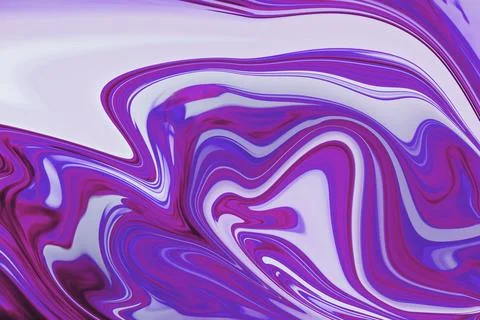 Abstract fluid art pattern is flowing in digital illustration, with swirling Stock Illustration