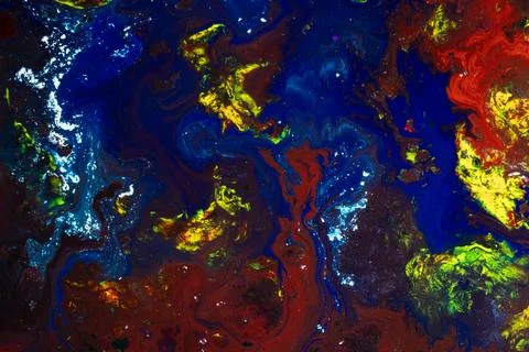 Abstract Fluid Art Texture Background with Colorful Liquid Paints Inspired by Fotos Stock