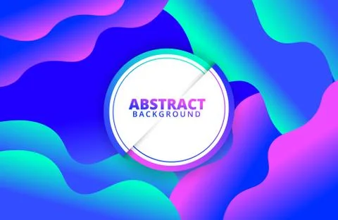 Abstract fluid background. Dynamic shapes composition. Stock Illustration