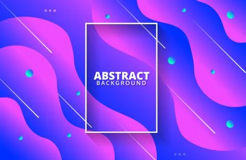 Abstract fluid background. Dynamic shapes composition. Stock Illustration