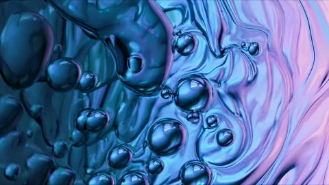 An Abstract Fluid Background featuring Vibrant and Colorful Bubbles with various Stock Footage 305851615