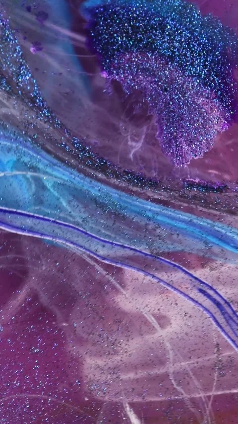 Abstract fluid background. Flowing forces on water or blue liquids. motion for Stock Footage 241584973